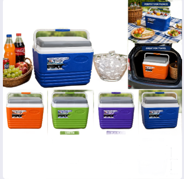PACIFIC COOLER/ICE BOX 10LTRS ✅ Keeps drinks, fruits, and food cold for hours.✅ Ideal for picnics, road trips, camping, beach outings, and outdoor events.✅ Strong insulated design for excellent cool