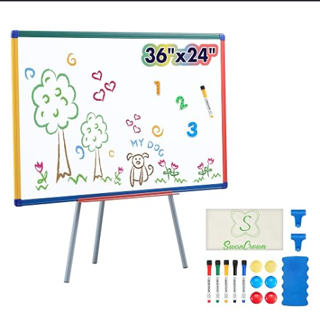 70* 100 CM Whiteboard Writing Board – Dry Erase Board for Office, School & Home Stay organized and boost productivity with this durable whiteboard. Perfect for meetings, teaching, planning
