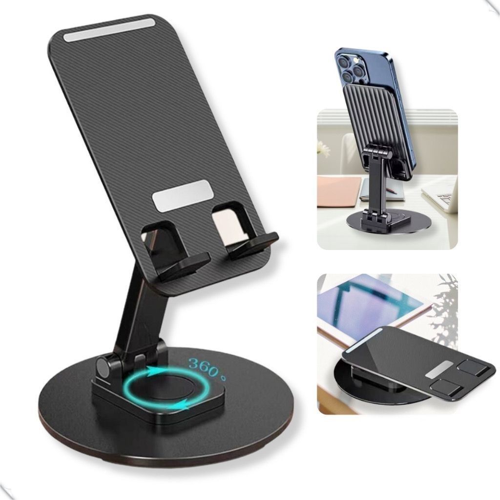 360° Angle Rotation & Height Adjustable Mobile Phone Stand folding bracket, Cell Phone Stand for Desk, Phone tablet Holder for Table
