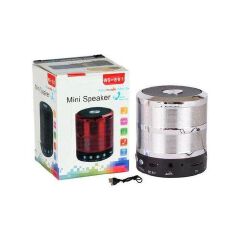 Mini WS-887 Portable Wireless Bluetooth Speaker with Clear Sound, Rechargeable Battery, Compact Design and Hands-Free Calling