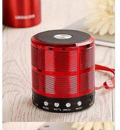 Mini WS-887 Portable Wireless Bluetooth Speaker with Clear Sound, Rechargeable Battery, Compact Design and Hands-Free Calling