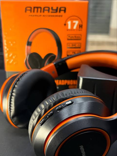 Amaya AEB-H320F Wireless Headphones – Bluetooth 5.3, 40mm Drivers, Foldable Over-Ear Design & Type-C Charging