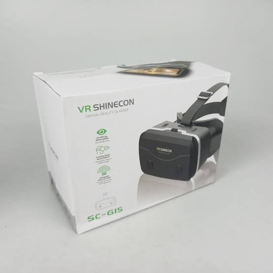 VR Shinecon SC-G15 3D Virtual Reality Headset with Adjustable Lenses, Wide Viewing Angle and Smartphone Compatibility
