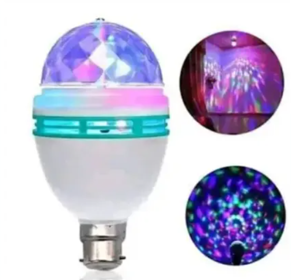 Colorful LED Rotating Disco Light Bulb – Party Light for Home, Clubs, Events & Decorations Energy Saving