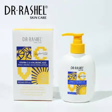 Dr. Rashel Vitamin C & Hyaluronic Moisturizing Sunscreen Lotion SPF 50 Sunblock Sun Protection Skin Care Cream Lotion