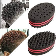 Hair Twist Sponge Brush: Two Sides Dread Dreading Wave Twisting Foam Afro Barber Curl Sponge for Women and Men, Boys and Girls, Small and Big Holes
