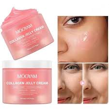 Mooyam Collagen Jelly Cream Glowing Lightening Face Cream Lotion Moisturizing Niacinamide Collagen Jelly Cream Pink Hydrolyzed Soluble Collagen Skin Revitaliser, Nourishing, Lightening, Firming