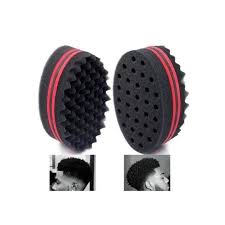 Hair Twist Sponge Brush: Two Sides Dread Dreading Wave Twisting Foam Afro Barber Curl Sponge for Women and Men, Boys and Girls, Small and Big Holes