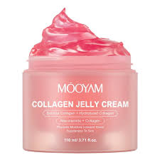Mooyam Collagen Jelly Cream Glowing Lightening Face Cream Lotion Moisturizing Niacinamide Collagen Jelly Cream Pink Hydrolyzed Soluble Collagen Skin Revitaliser, Nourishing, Lightening, Firming