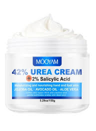 Mooyam 42% Urea Cream 2% Salicylic Acid Foot Cream Hand Lotion for Rough Dry Cracked Skin - Callus Dead Skin Remover and Moisturiser with Jojoba Oil, Avocado Oil, and Aloe Vera