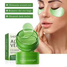 SADOER Aloe Vera Eye Mask, 60 PCS Under Eye Patches for Dark Circles & Puffiness, Aloe Collagen Soothing Eye Mask Reduces Eye Bags & Wrinkles, Firm Eye Skin - Pure Natural Material Extraction 30 Pairs