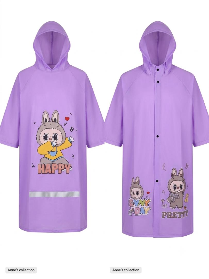 Kids Lightweight  Raincoat – Waterproof Hooded Rain Coat