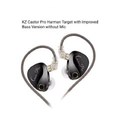 KZ CASTOR PRO (IMPROVED BASS) DUAL DYNAMIC DRIVER IEM WIRED EARPHONES IN-EAR STAGE MONITORS WITH NO MIC AND WITH CLEAR DEEP BASS,TUNABLE AUDIO SYSTEM,FOR MUSICIANS AND GAMERS.