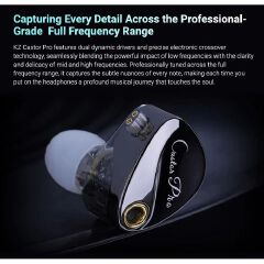 KZ CASTOR PRO (IMPROVED BASS) DUAL DYNAMIC DRIVER IEM WIRED EARPHONES IN-EAR STAGE MONITORS WITH NO MIC AND WITH CLEAR DEEP BASS,TUNABLE AUDIO SYSTEM,FOR MUSICIANS AND GAMERS.