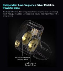 KZ CASTOR PRO HARMAN TARGET DUAL DYNAMIC DRIVER IEM WIRED EARPHONES IN-EAR STAGE MONITORS WITH NO MIC AND WITH CLEAR DEEP BASS,TUNABLE AUDIO SYSTEM,