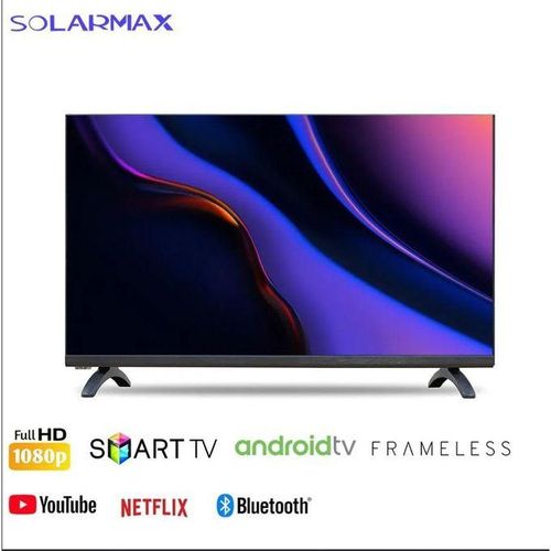 Solarmax 32" Inch Bluetooth enabled Television Smart Android TV Frameless TV Inbuilt Decoder