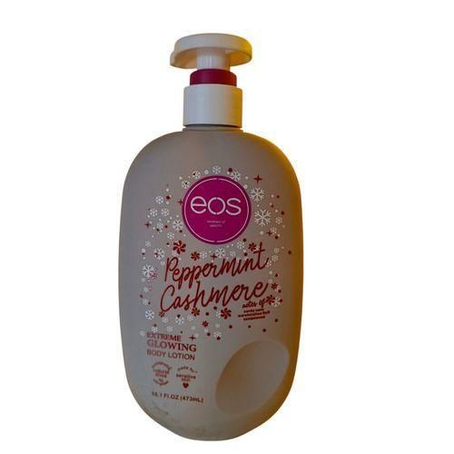 Eos Peppermint Cashmere Extreme Glowing Body Lotion a luxurious, deeply hydrating moisturizer designed to soften, smooth, and enhance your skin’s natural glow