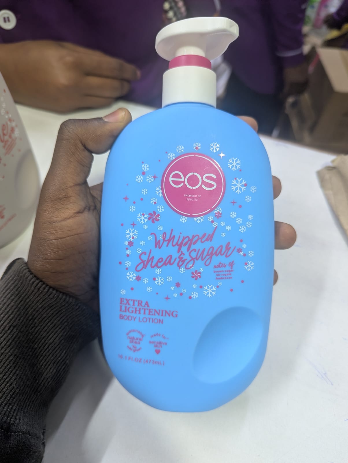 Eos Whipped Shea & Sugar Body Lotion for hydration ,smooth skin & brightening 473ml
