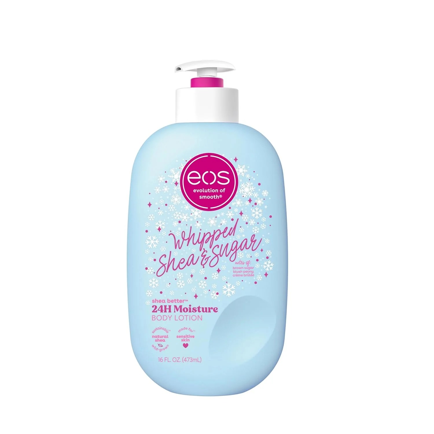 Eos Whipped Shea & Sugar Body Lotion for hydration ,smooth skin & brightening 473ml