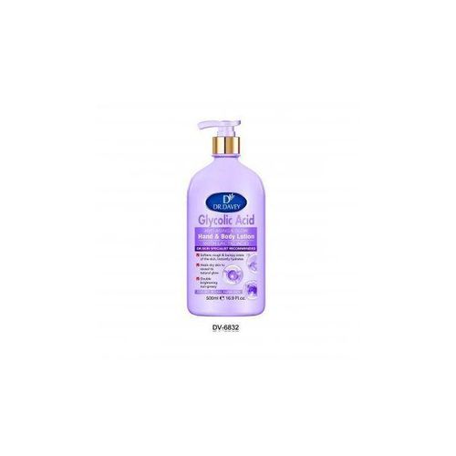 Dr. Davey Glycolic Acid Anti-Aging & Glow Hand and Body Lotion 500ml Lactic Acid Moisturizing Nourish Deep Hydration Skin Repair Smooth Soft Radiance Daily Use For Dry Rough Aging Skin