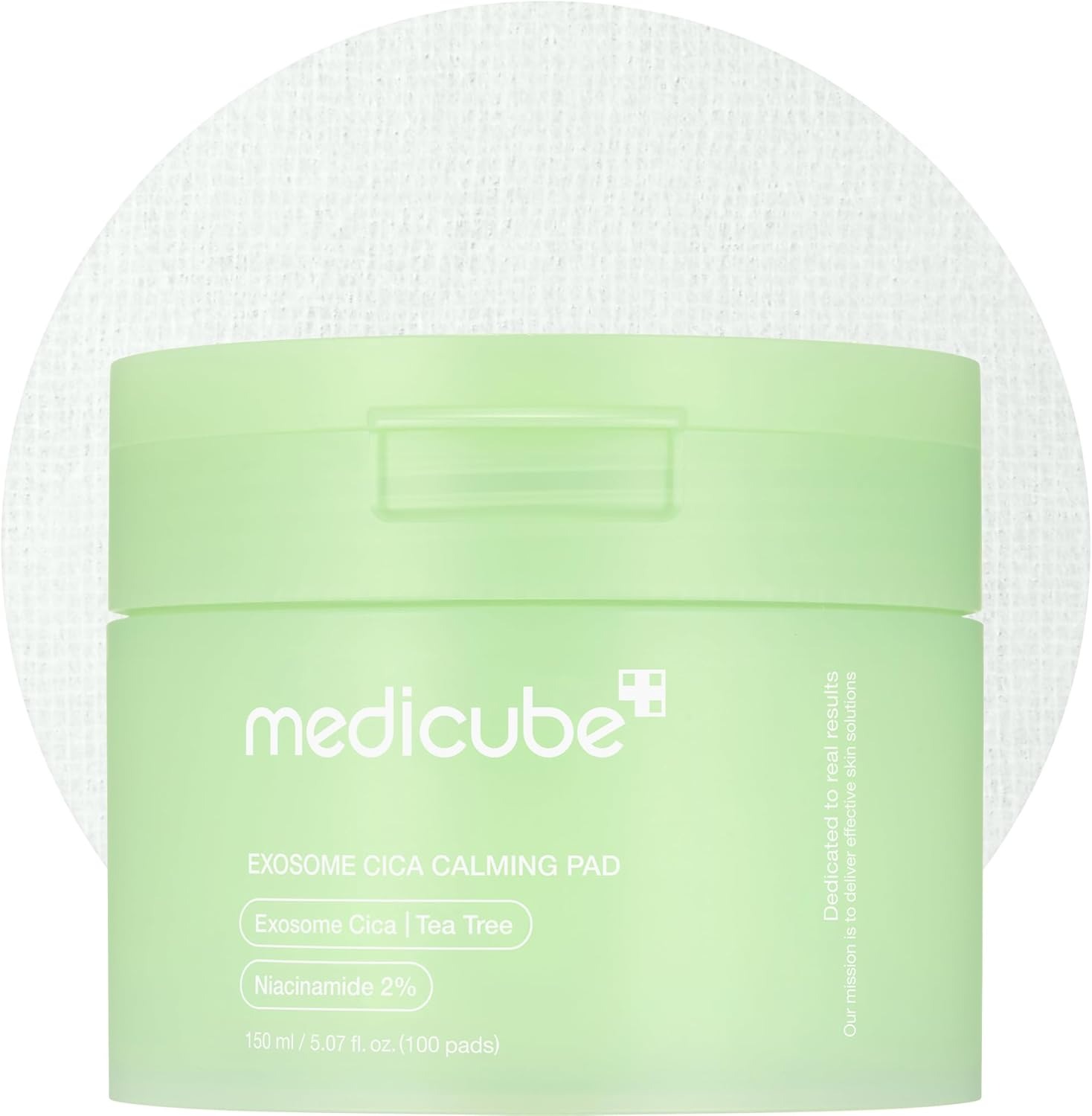 Medicube Exosome CICA Tea Tree Calming Toner Pads for Sensitive Skin with Centella Asiatica Help Reduce Redness & breakouts. Low-irritating & Hydrating Daily Care, Korean Skincare, Vegan (100 Pads)
