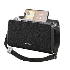 BoomBest LN-712BT wireless Bluetooth speaker with a distinctive carrying strap design. 💥with "Super Bass" capabilities and includes a high-quality driver unit for audio.