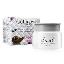 Aichun Beauty Collagen Snail Whitening Cream, an 80g product designed for anti-acne, brightening, and anti-aging benefits.