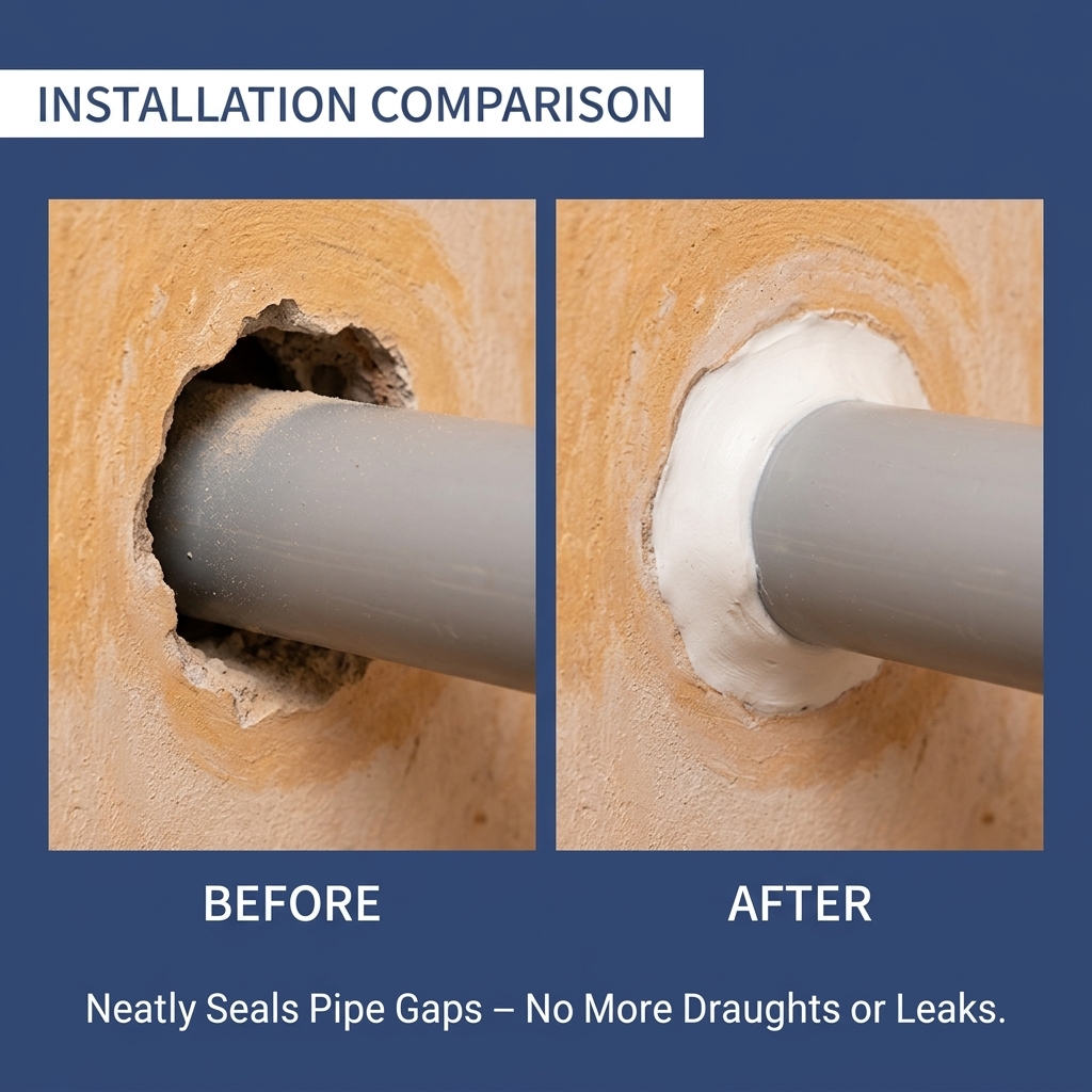White Seal Putty, Waterproof Sealant Mastic, Duct Seal Repair Sealing Clay, Quick Mending Mud for Drain Connection, Wall Hole, Air Conditioning Hole and Sewer Pipe.