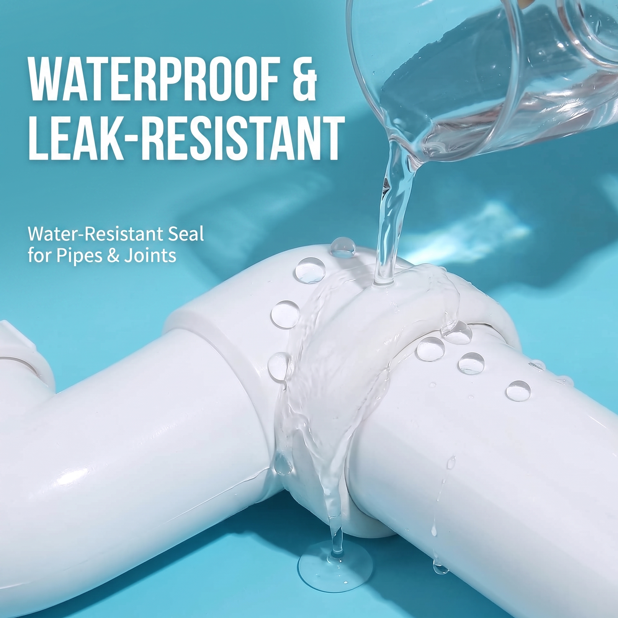 White Seal Putty, Waterproof Sealant Mastic, Duct Seal Repair Sealing Clay, Quick Mending Mud for Drain Connection, Wall Hole, Air Conditioning Hole and Sewer Pipe.