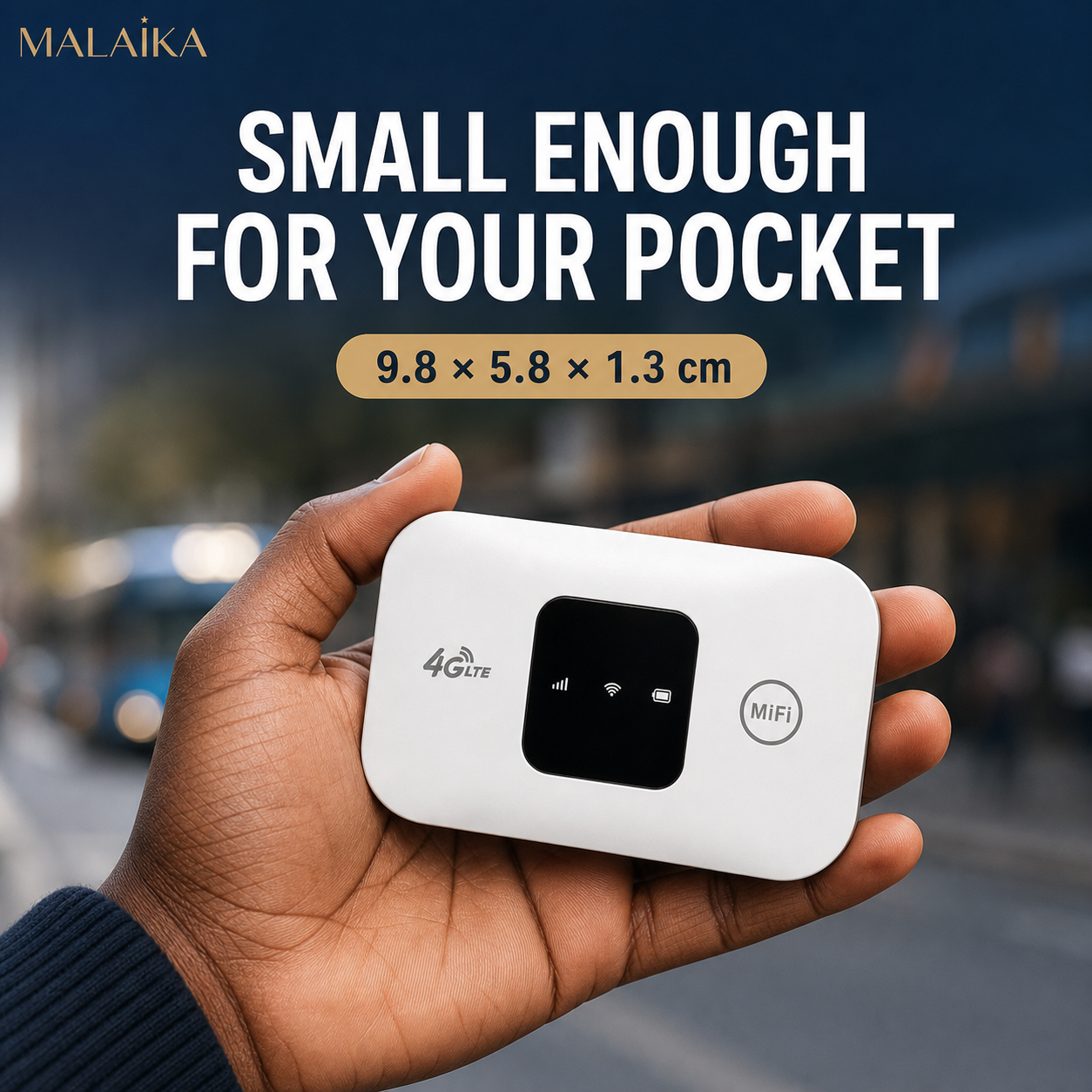 4G LTE Mobile WiFi, Portable WiFi Hotspot, Pocket MiFi Router, Wireless WiFi Router, Mobile Hotspot, SIM Card Slot, Portable Internet Router for Home Office Travel