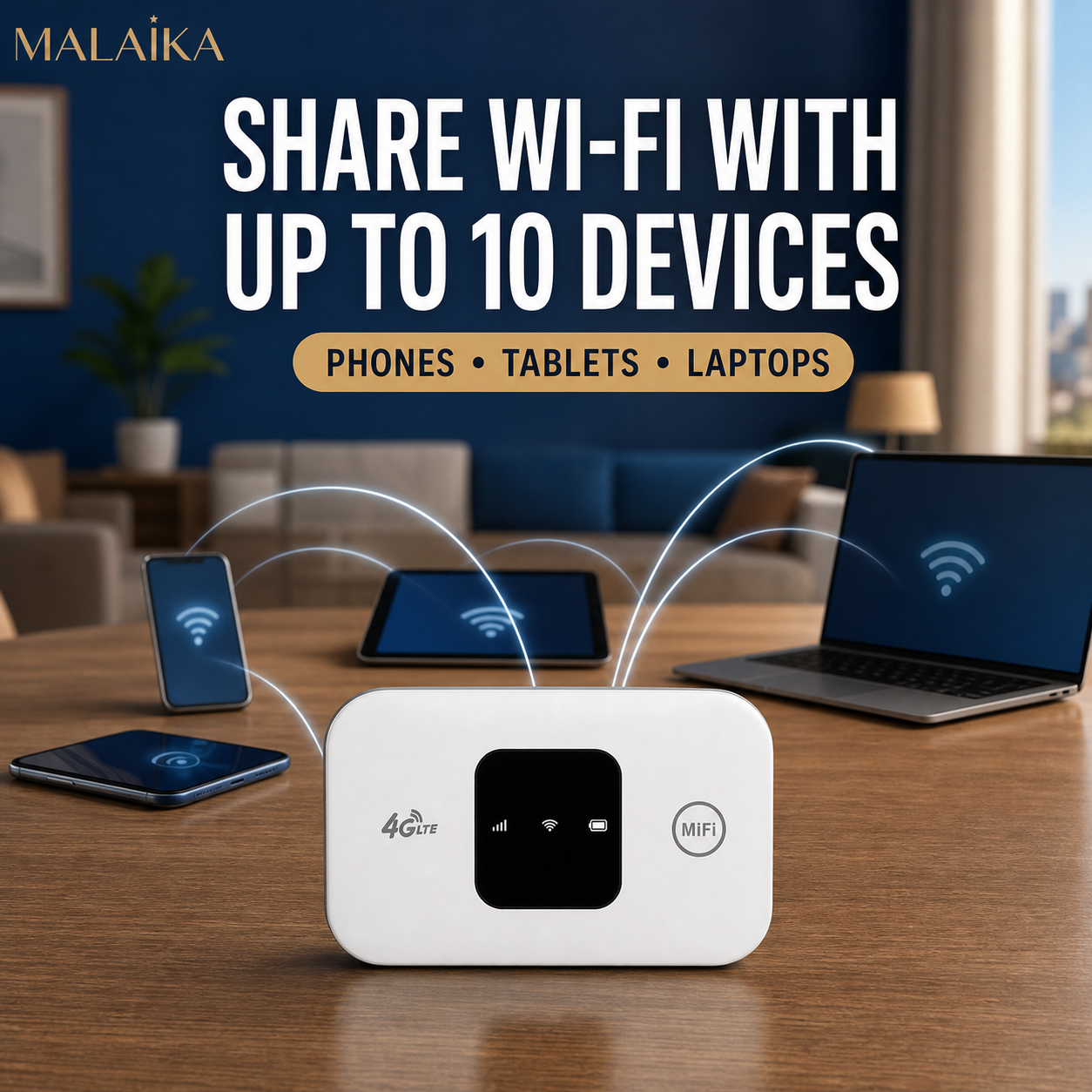 4G LTE Mobile WiFi, Portable WiFi Hotspot, Pocket MiFi Router, Wireless WiFi Router, Mobile Hotspot, SIM Card Slot, Portable Internet Router for Home Office Travel