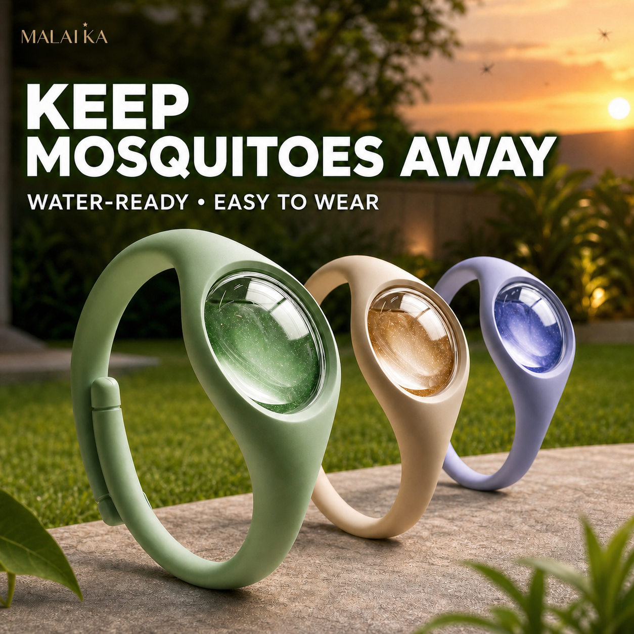 Anti Mosquito Repellent Bracelet, Mosquito Repellent Wristband, Natural Plant Extract Mosquito Killer Band, Waterproof Insect Repellent Bracelet for Kids Adults Baby.