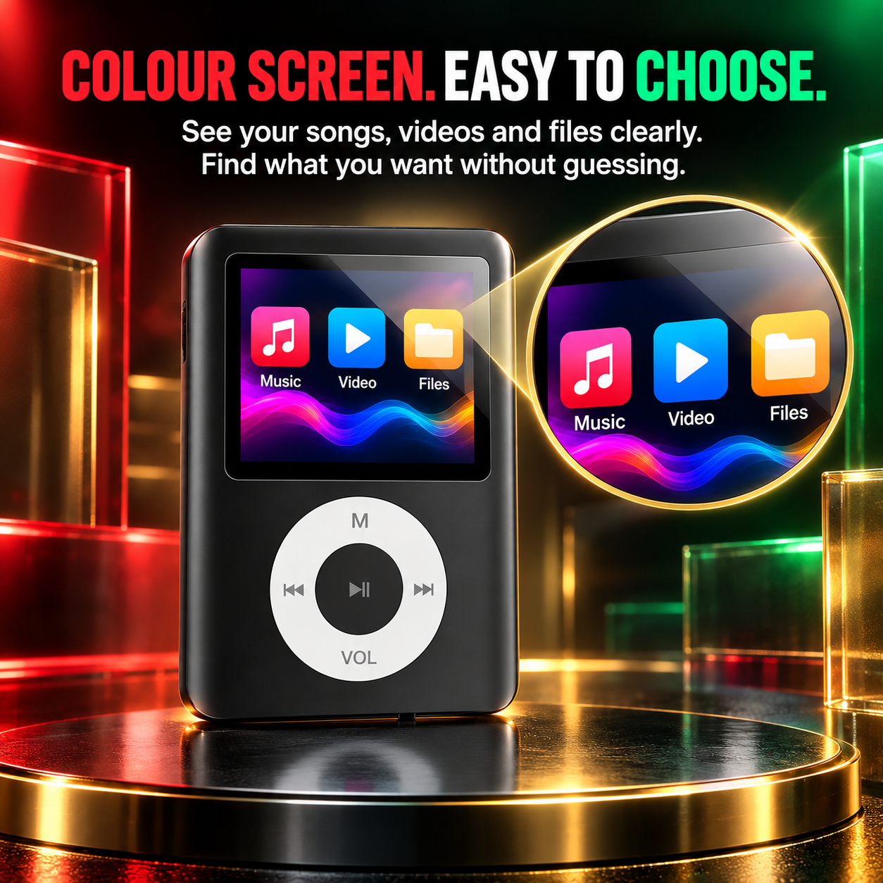 MP4 Player, MP3 Player With Bluetooth, Portable Music Player, Music Player, FM Radio, Voice Recorder, Portable MP3, E Book Reader, Mini Music MP3 Player, MP3 Bluetooth Player, Wireless MP4, Player MP4