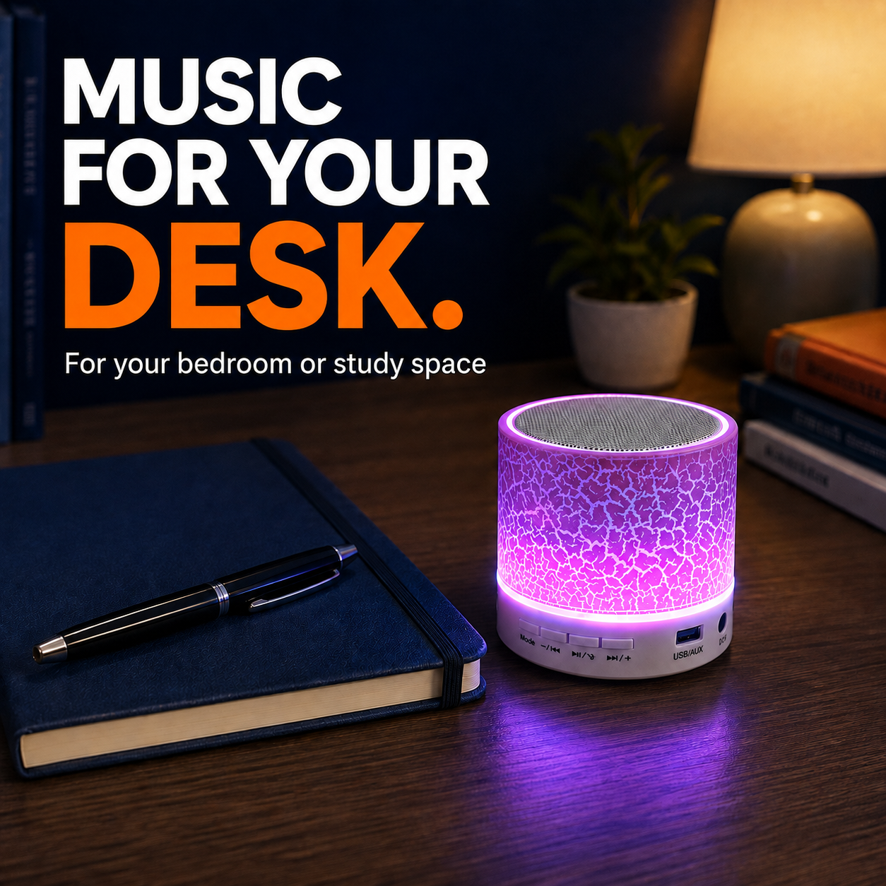 Portable Bluetooth Speaker, Wireless Bluetooth Speaker, Bluetooth Speaker, FM Radio, Portable Speaker, USB Tf Aux, USB Tf Card, Mini Speaker, Stylish Compact Wireless Speaker, Wireless Compact Speaker