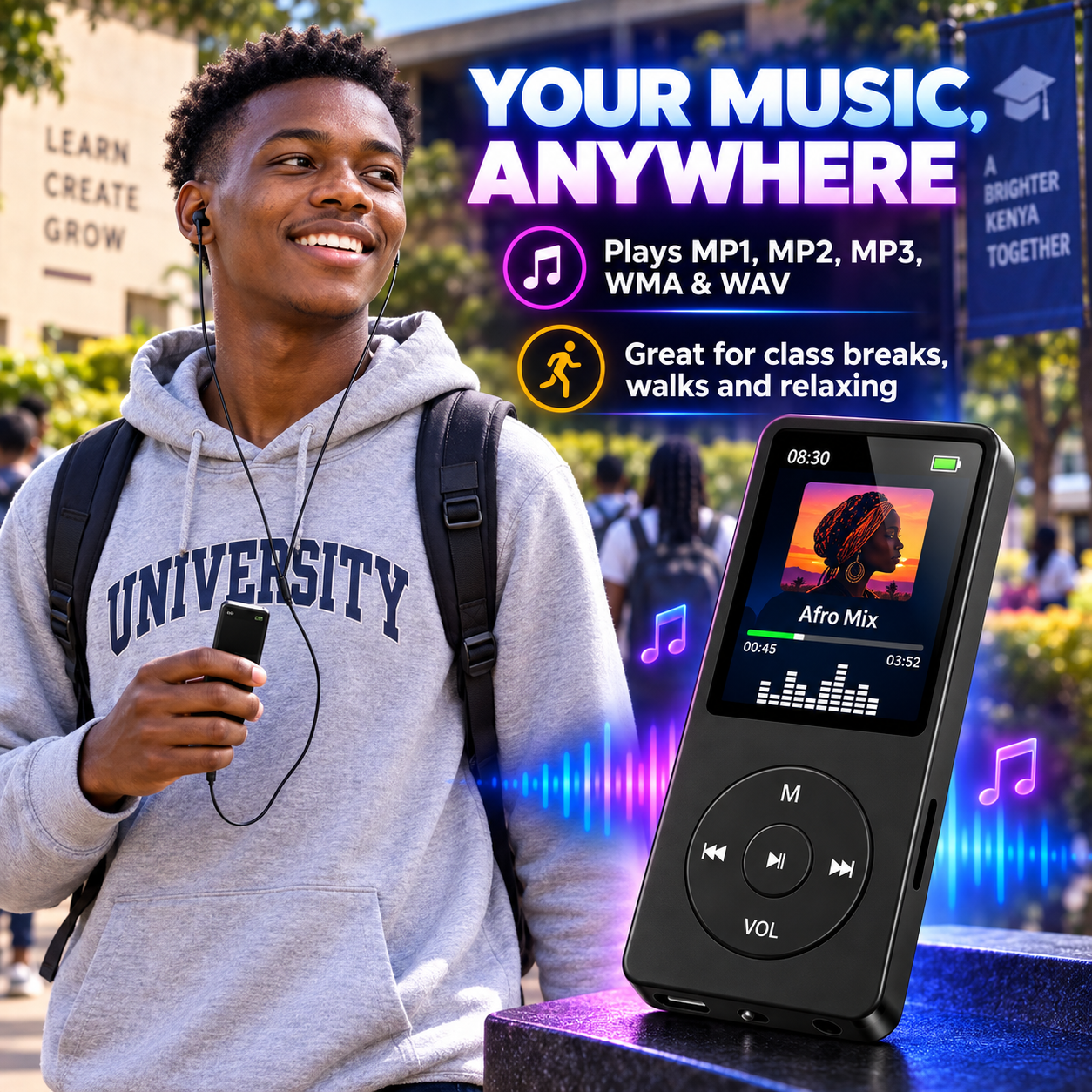 MP4 Player, MP3 Player, Portable Music Player, Digital Music Player, Video Player, Portable MP3, Voice Recorder, Digital Display, E Book Reader, Lcd Display, Audio Video Recorder Function, Music MP3