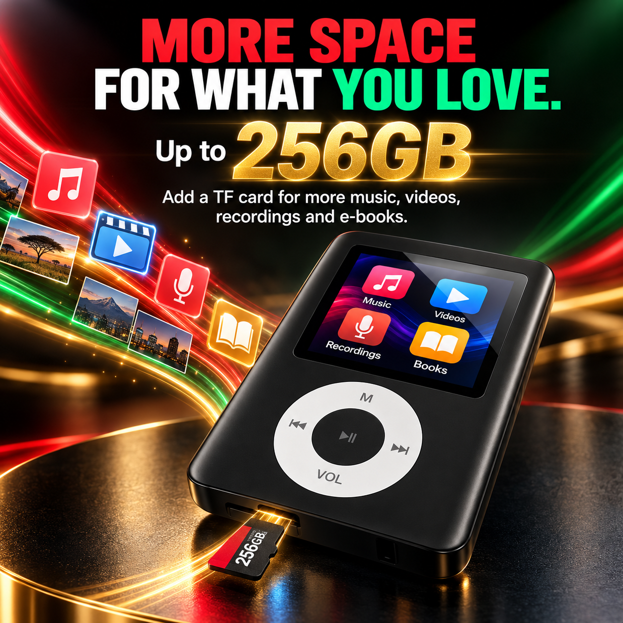 MP4 Player, MP3 Player With Bluetooth, Portable Music Player, Music Player, FM Radio, Voice Recorder, Portable MP3, E Book Reader, Mini Music MP3 Player, MP3 Bluetooth Player, Wireless MP4, Player MP4