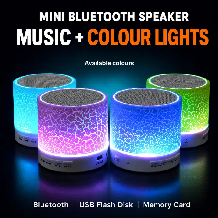 Portable Bluetooth Speaker, Wireless Bluetooth Speaker, Bluetooth Speaker, FM Radio, Portable Speaker, USB Tf Aux, USB Tf Card, Mini Speaker, Stylish Compact Wireless Speaker, Wireless Compact Speaker