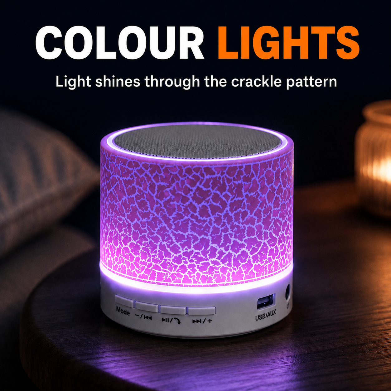 Portable Bluetooth Speaker, Wireless Bluetooth Speaker, Bluetooth Speaker, FM Radio, Portable Speaker, USB Tf Aux, USB Tf Card, Mini Speaker, Stylish Compact Wireless Speaker, Wireless Compact Speaker