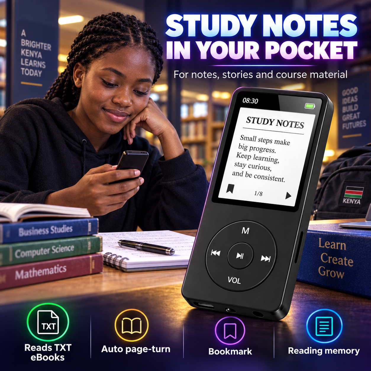 MP4 Player, MP3 Player, Portable Music Player, Digital Music Player, Video Player, Portable MP3, Voice Recorder, Digital Display, E Book Reader, Lcd Display, Audio Video Recorder Function, Music MP3