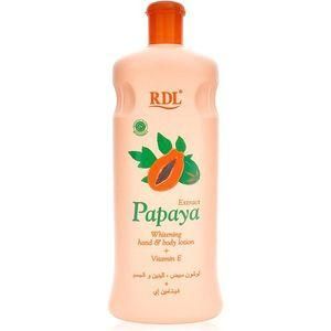 RDL Papaya Extract Hand & Body Lotion 600ml Original – Moisturizing Body Lotion with Papaya Extract for Dry Skin, Uneven Looking Skin Tone, Soft Smooth Radiant Skin, Daily Body Care