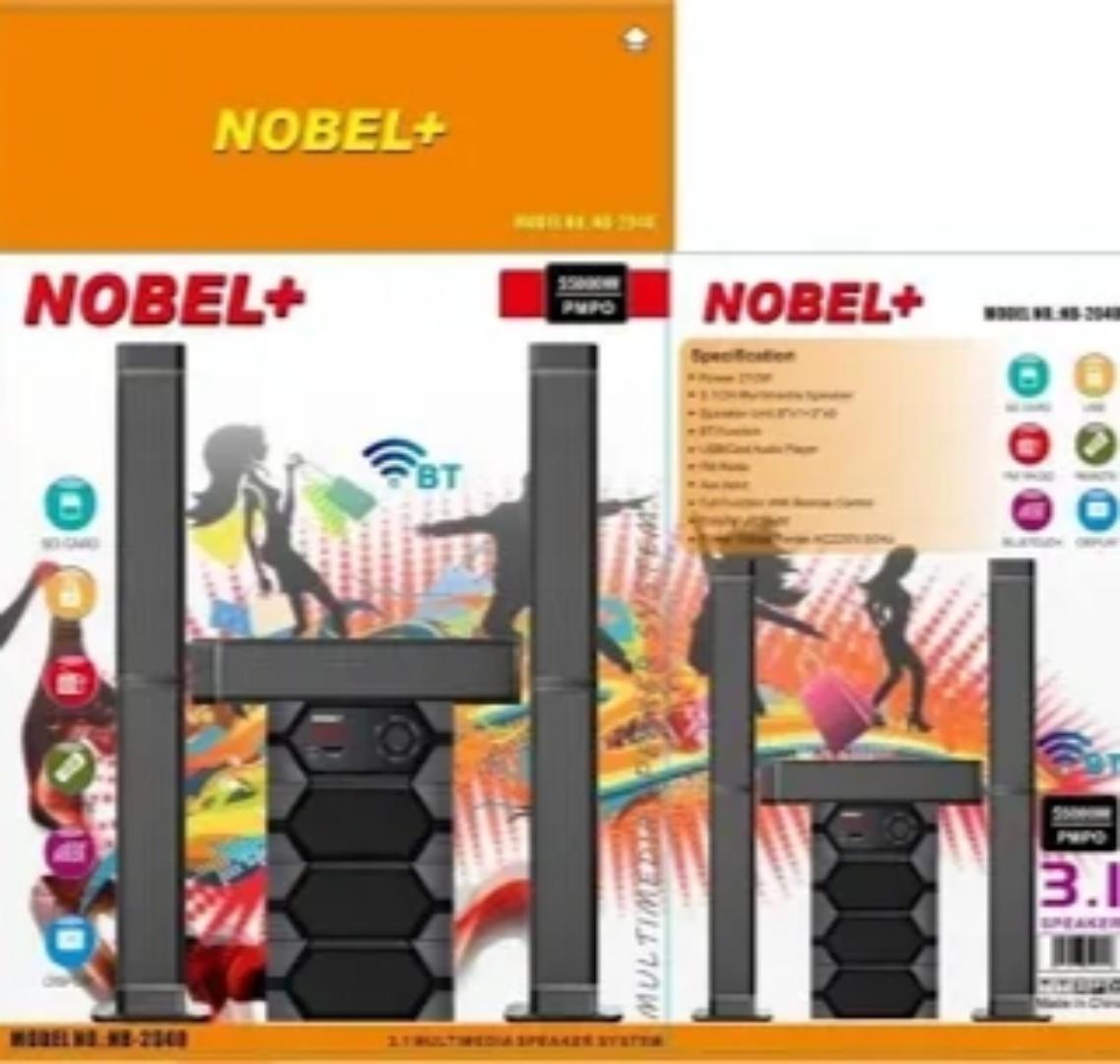 Nobel NB-2040 TALL BOY SPEAKER SYSTEM-BT HOMETHEARE-55,000W PMPO
