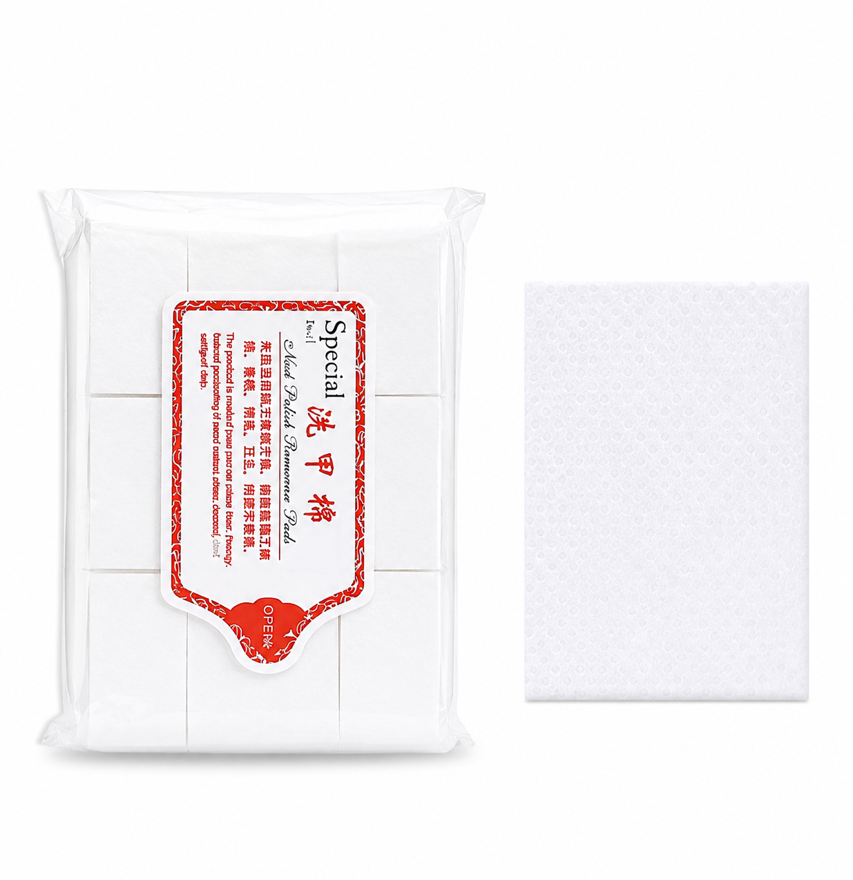 Nail Polish Remover Cotton Pads – Lint-Free Cleansing Wipes, Pack of 200