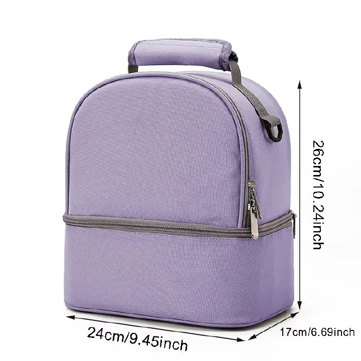 Double-Layer Insulated Breast Milk Storage Backpack, Baby Bottle Organizer Bag, Breast Pump Storage Bag, Mom Travel Backpack