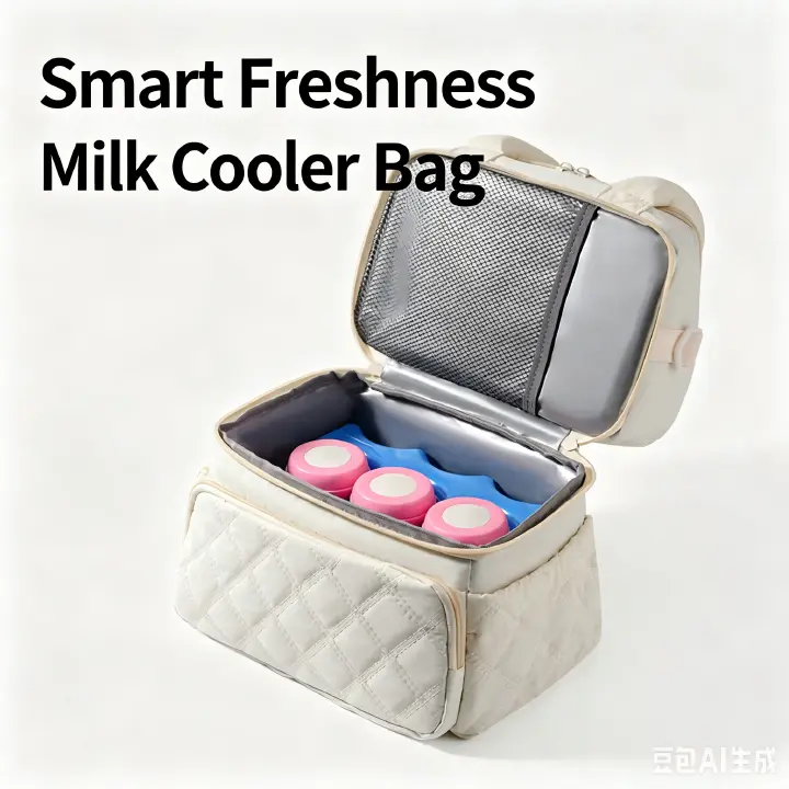 Waterproof Insulated Mummy Bag, 10L Large Capacity Breast Milk Cooler Bag, Handbag, Baby Care Organizer Bag