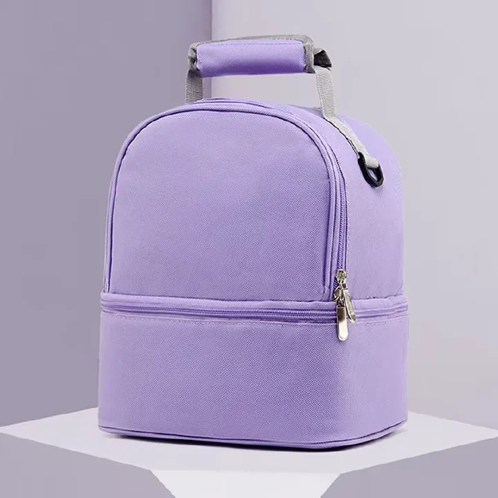 Double-Layer Insulated Breast Milk Storage Backpack, Baby Bottle Organizer Bag, Breast Pump Storage Bag, Mom Travel Backpack