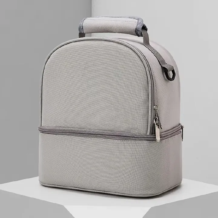 Double-Layer Insulated Breast Milk Storage Backpack, Baby Bottle Organizer Bag, Breast Pump Storage Bag, Mom Travel Backpack