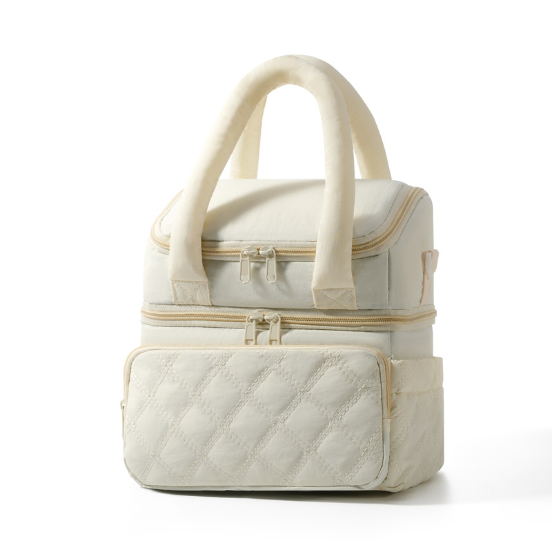 Waterproof Insulated Mummy Bag, 10L Large Capacity Breast Milk Cooler Bag, Handbag, Baby Care Organizer Bag