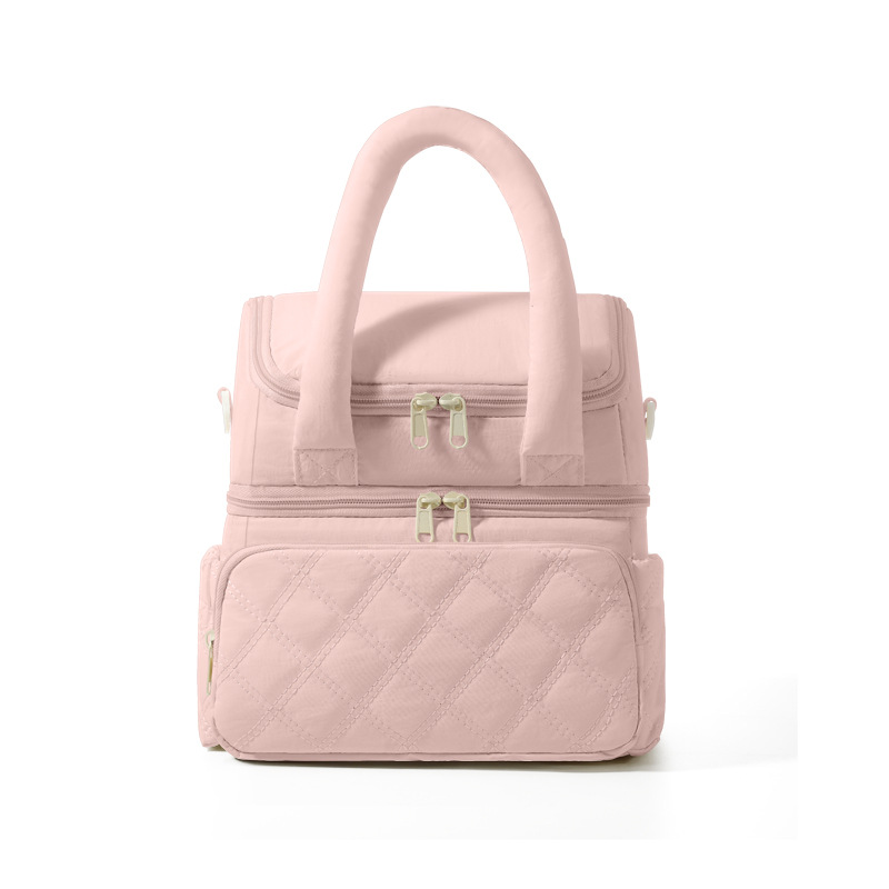 Waterproof Insulated Mummy Bag, 10L Large Capacity Breast Milk Cooler Bag, Handbag, Baby Care Organizer Bag