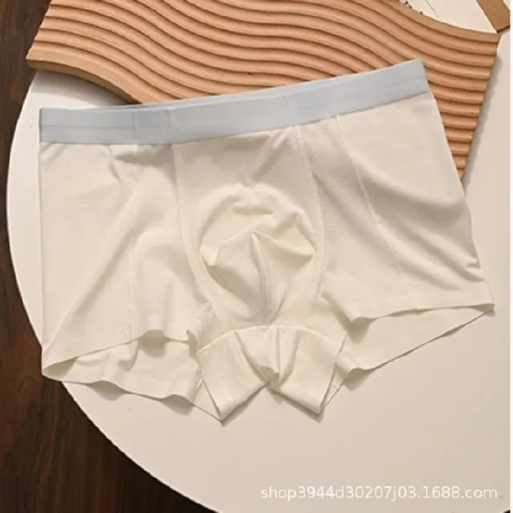 4PC Summer Ice Silk Men'S Underwear Men's Ice Silk Boxer BriefsBreathable Shorts Antibacterial Crotch Mesh Boxer Shorts breathable men clothe Panties Men Clothes men wear boy underwear short