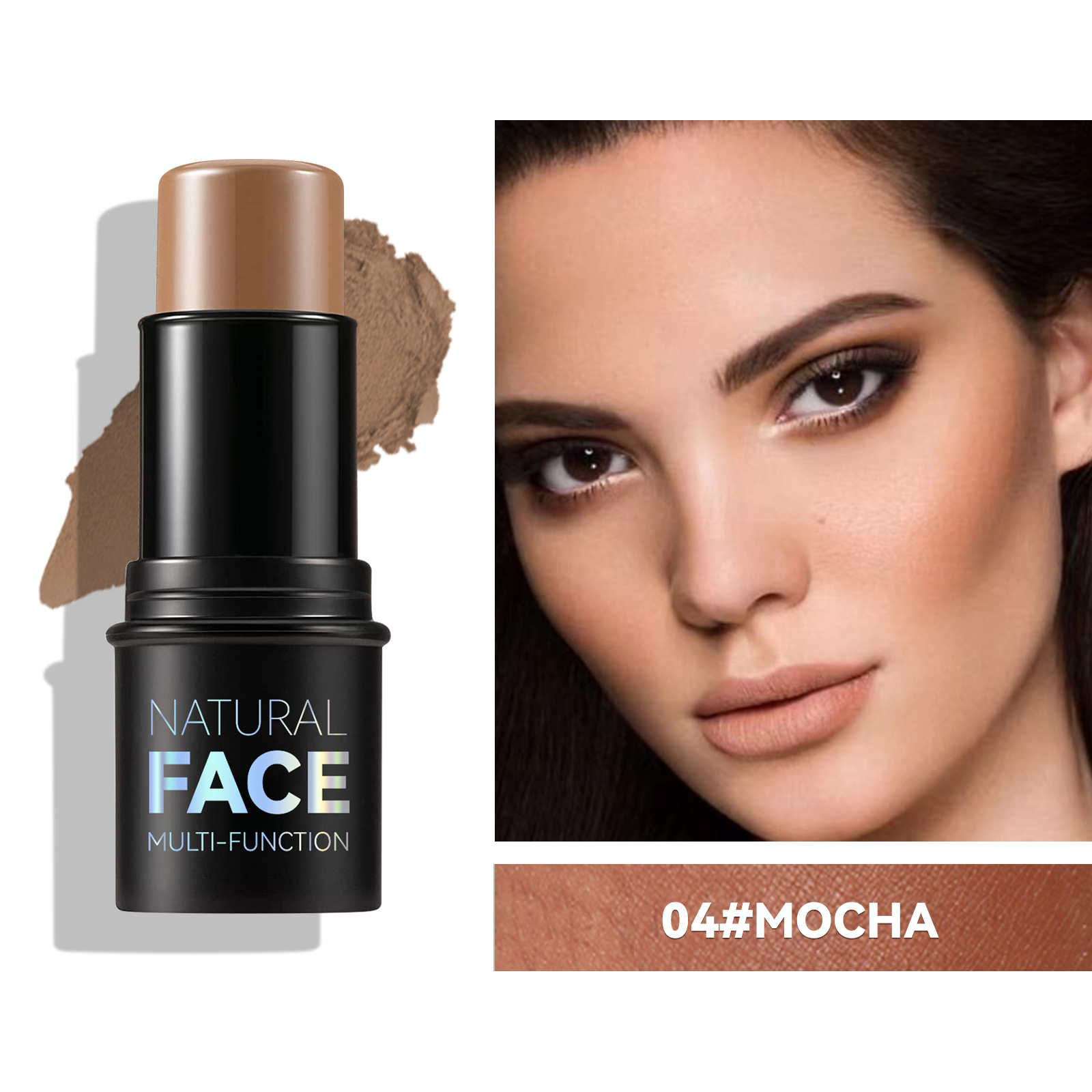 Multifunctional Face Contour Stick, Highlighter Blush Bronzer Stick Natural 3D Shaping Makeup Stick for Women view 8